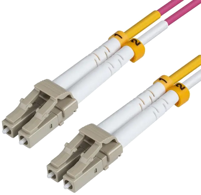 MicroConnect FIB440401P Cablu Fibra Optica, LC-LC, Multimode, Duplex, OM4, LSZH, (Erica Violet), 1m, 5711045250200