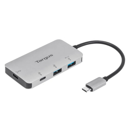 Targus ACH228EU USB-C Multi-Port Hub with 2x USB-A and 2x USB-C Ports with 100W PD Pass-Thru, 5051794030358