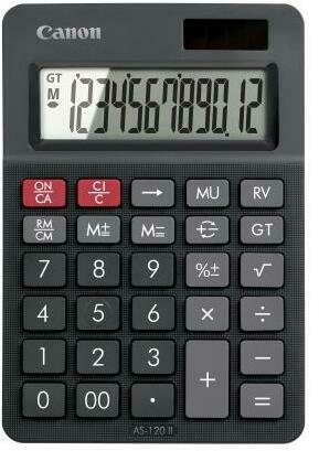 Canon 4722C003 AS-120II DBL Calculator birou 12 digiti cifre mari usor lizibile, 4549292108606