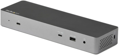 StarTech TB3CDK2DHUE Laptop Docking Station Thunderbolt 3/USB-C Dual Monitor 4K 60Hz, Single 8K, 065030880992