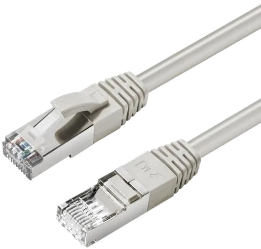 MicroConnect MC-SFTP6A0025 CAT6A S/FTP 0.25m Grey LSZH, Shielded Network Cable, LSZH, 5704174256984