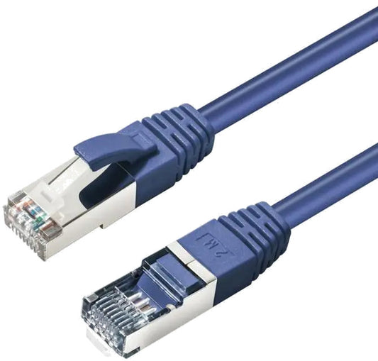 MicroConnect MC-SFTP6A0025B CAT6A S/FTP 0.25m Blue LSZH, Shielded Network Cable, LSZH, 5704174257257