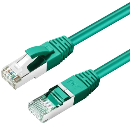 MicroConnect MC-SFTP6A0025G CAT6A S/FTP 0.25m Green LSZH, Shielded Network Cable, LSZH, 5704174257417