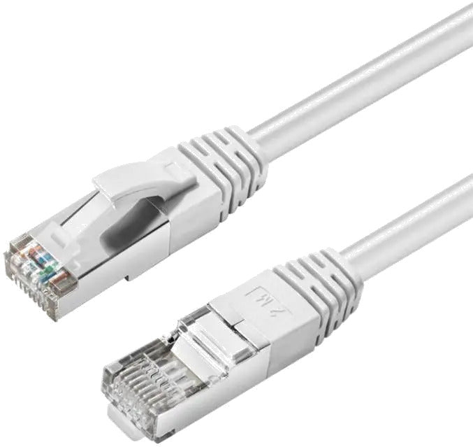 MicroConnect MC-SFTP6A0025W CAT6A S/FTP 0.25m White LSZH, Shielded Network Cable, LSZH, 5704174257806