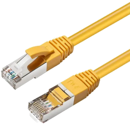 MicroConnect MC-SFTP6A0025Y CAT6A S/FTP 0.25m Yellow LSZH, Shielded Network Cable, LSZH, 5704174257929