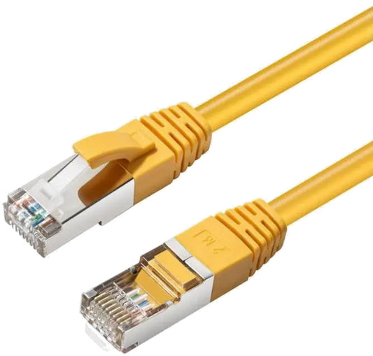 MicroConnect MC-SFTP6A0025Y CAT6A S/FTP 0.25m Yellow LSZH, Shielded Network Cable, LSZH, 5704174257929