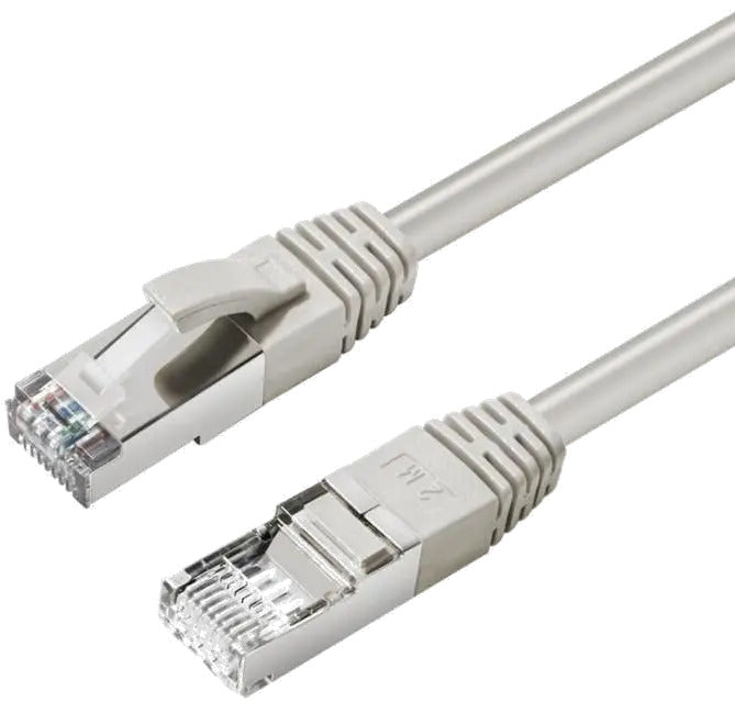 MicroConnect MC-SFTP6A005 CAT6A S/FTP 0.5m Grey LSZH, Shielded Network Cable, LSZH, 5704174257080