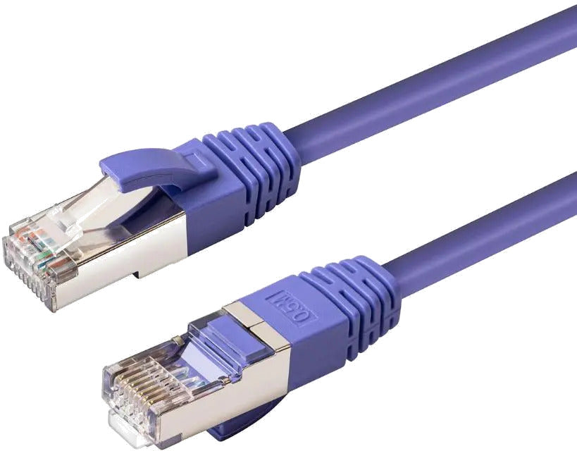 MicroConnect MC-SFTP6A005P CAT6A S/FTP 0.5m Purple LSZH, 5704174955566