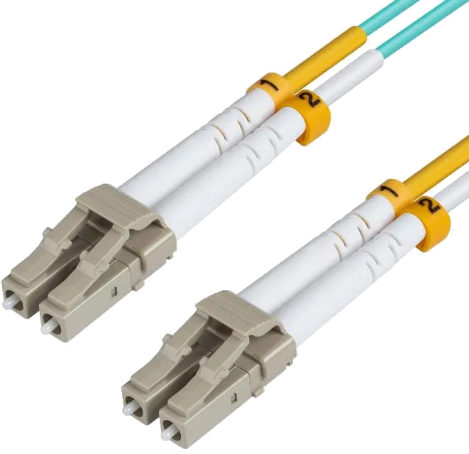MicroConnect FIB442001 Optical Fibre Cable, LC-LC, Multimode, Duplex, OM3 (Aqua Blue), 1m, 7331990077158