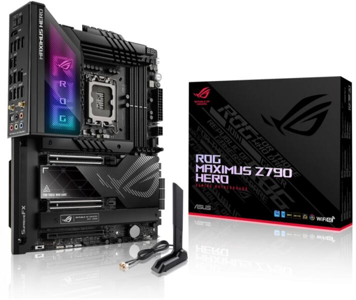 Asus MAXIMUS Z790 HERO MAXIMUS Z790 HERO D5 placa de baza LGA 1700, 4x DDR4 DIMM dual channel, 4711081931461