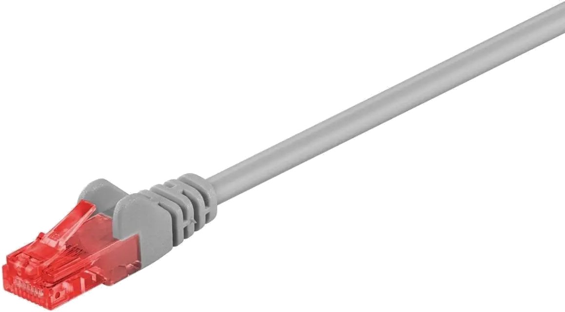 MicroConnect B-UTP60025 U/UTP CAT6 0.25M Grey PVC, Unshielded Network Cable, 5704174126874