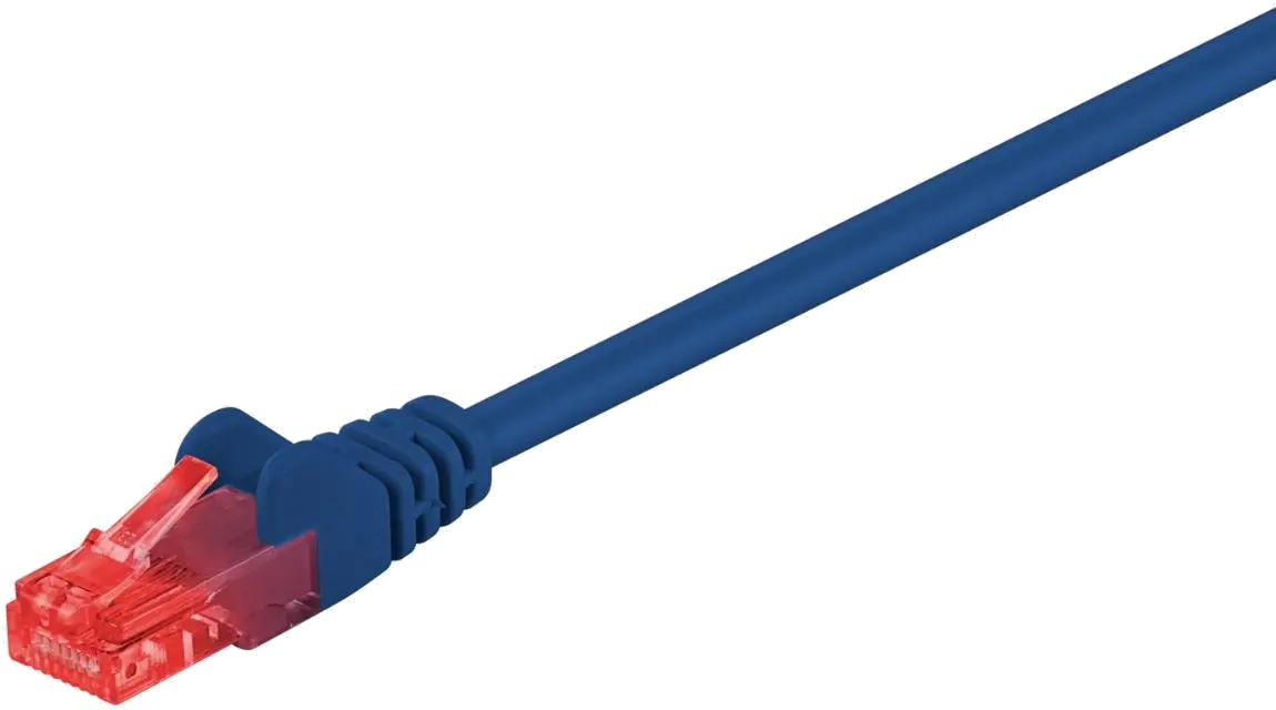 MicroConnect B-UTP60025B U/UTP CAT6 0,25M Blue PVC, Unshielded Network Cable, 5704174127482