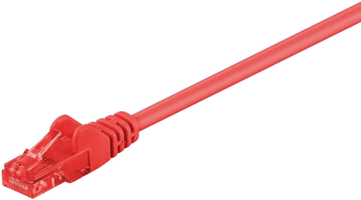 MicroConnect B-UTP60025R U/UTP CAT6 0.25M Red PVC, Unshielded Network Cable, 5704174127529