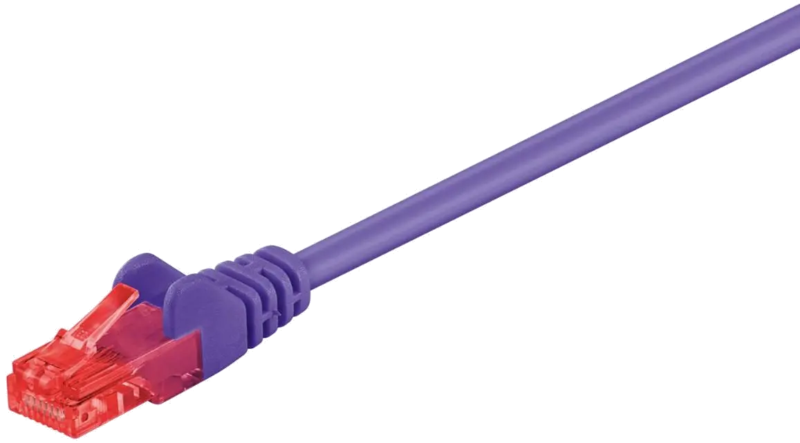 MicroConnect B-UTP601P U/UTP CAT6 1M Purple PVC, Unshielded Network Cable, 5711045325601