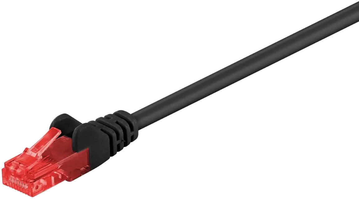 MicroConnect B-UTP601S U/UTP CAT6 1M Black PVC, Unshielded Network Cable, 5711045263910