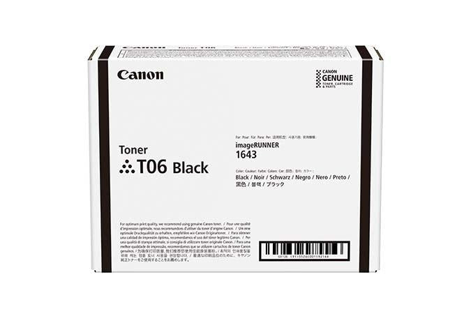 Canon 3526C002AA Toner CRG-T06 black, 20.5k pagini, pentru IR Advance 1643I/1643IF, 4549292140286