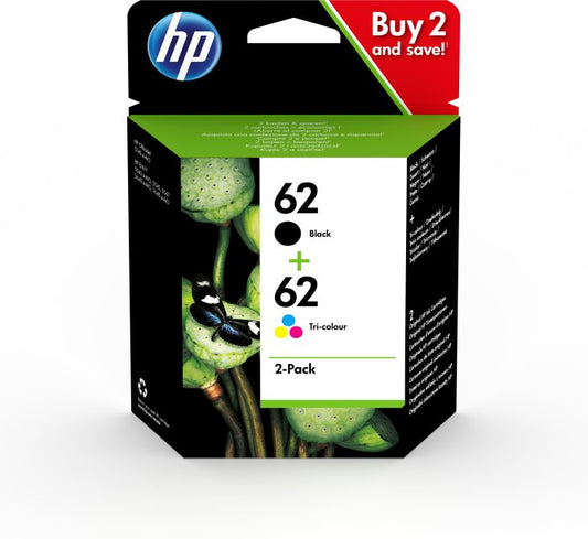 HP N9J71AE Twin pack standard no. 62 (negru + CMY) pentru Envy 554x/ 564x/ 574x, 889894508881