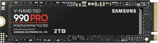 Samsung MZ-V9P2T0BW 990 PRO SSD 2TB, NVMe 2.0 M.2 2280 PCIe Gen 4.0 x 4, R/W speed:7450/6900 MB/s, 8806094215038