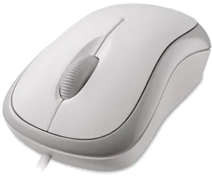 Microsoft 4YH-00008 Basic Optical Mouse for Business PS2/USB White, 885370353426