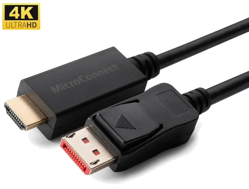 MicroConnect MC-DP-HDMI-0504K Cablu convertor Displayport 1.4 la HDMI 2.0, 4K*2K@60Hz, Unidirectional, 0.5m, 5704174300489