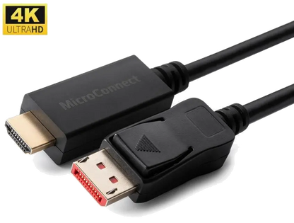 MicroConnect MC-DP-HDMI-0504K Cablu convertor Displayport 1.4 la HDMI 2.0, 4K*2K@60Hz, Unidirectional, 0.5m, 5704174300489