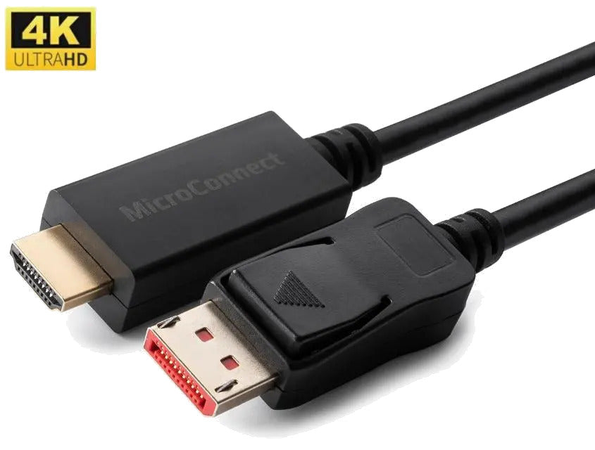 MicroConnect MC-DP-HDMI-0504K Cablu convertor Displayport 1.4 la HDMI 2.0, 4K*2K@60Hz, Unidirectional, 0.5m, 5704174300489