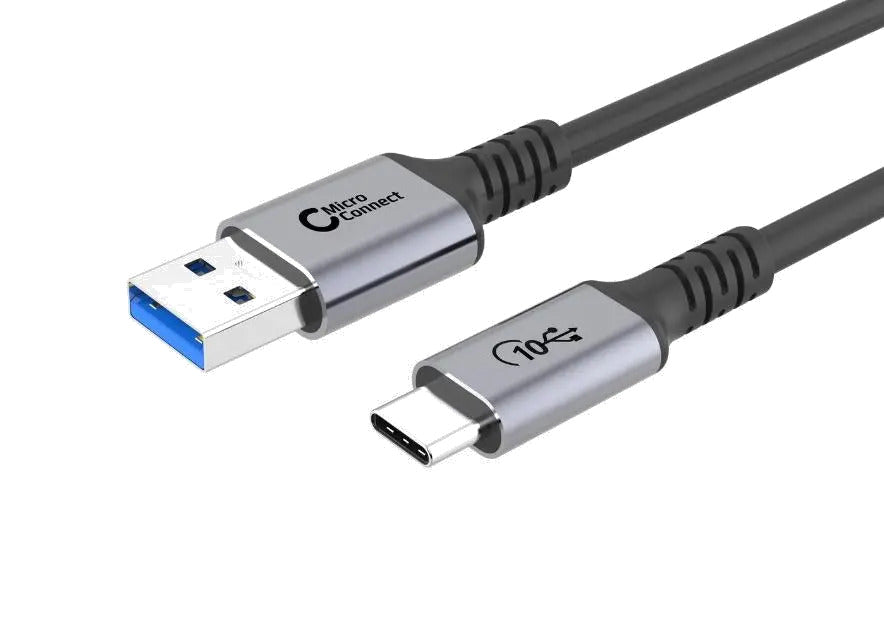 MicroConnect USB3.2AC05 Cablu date/incarcare USB-C la USB-A, 10Gbps, 60W (20V/3A), 0,5m, 5715063002513