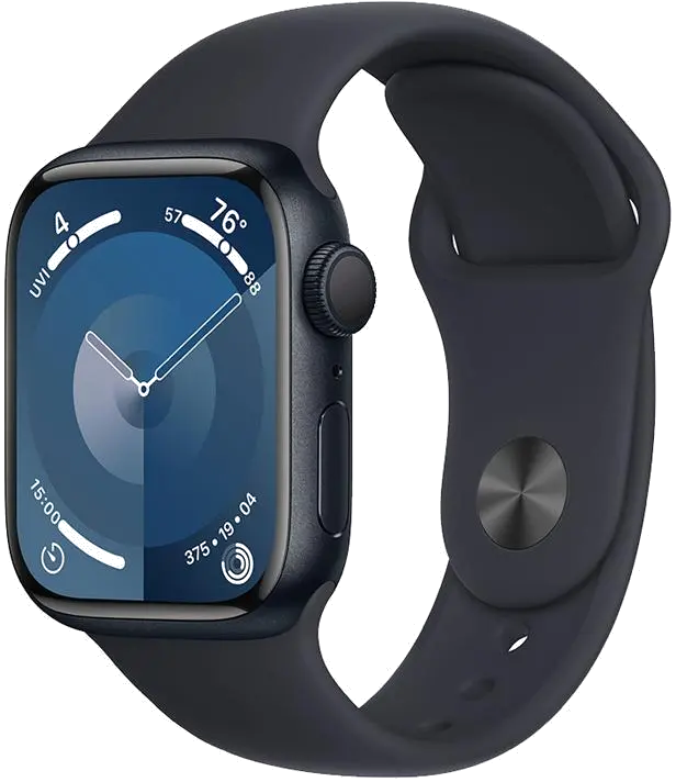 Apple MR8W3QP/A Apple Watch S9 GPS 41mm Midnight Alu Case w Midnight Sport Band S/M, 195949029837