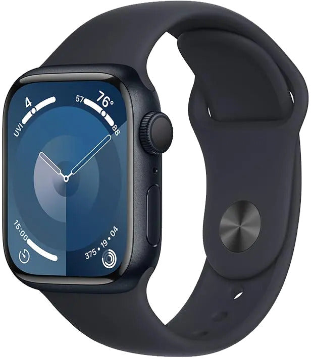 Apple MR8W3QP/A Apple Watch S9 GPS 41mm Midnight Alu Case w Midnight Sport Band S/M, 195949029837