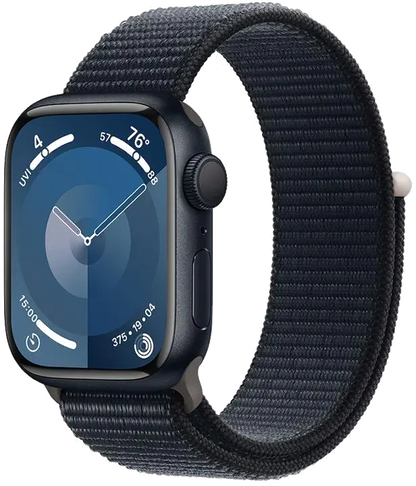 Apple MR8Y3QP/A Apple Watch S9 GPS 41mm Midnight Alu Case w Midnight Sport Loop, 195949030055