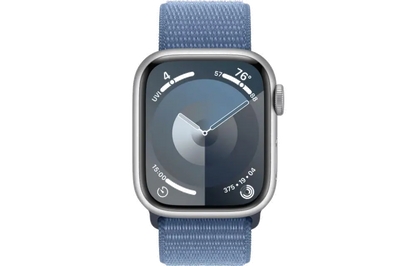 Apple MR923QP/A Apple Watch S9 GPS 41mm Silver Alu Case w Winter Blue Sport Loop, 195949030383