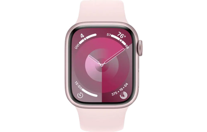 Apple MR933QP/A Apple Watch S9 GPS 41mm Pink Alu Case w Light Pink Sport Band S/M, 195949030499