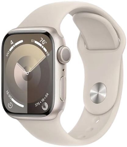 Apple MR963QP/A Apple Watch S9 GPS 45mm Starlight Alu Case w Starlight Sport Band S/M, 195949030826