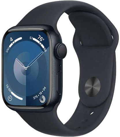 Apple MR993QP/A Apple Watch S9 GPS 45mm Midnight Alu Case w Midnight Sport Band S/M, 195949031151