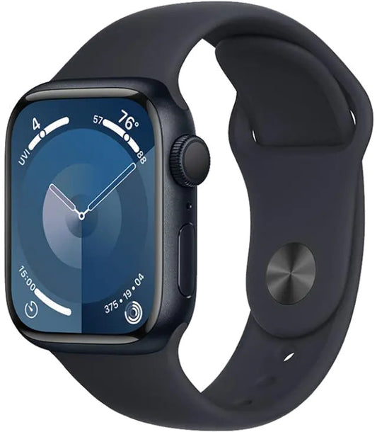 Apple MR993QP/A Apple Watch S9 GPS 45mm Midnight Alu Case w Midnight Sport Band S/M, 195949031151