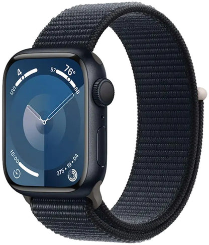 Apple MR9C3QP/A Apple Watch S9 GPS 45mm Midnight Alu Case w Midnight Sport Loop, 195949031373