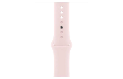 Apple MR9G3QP/A Apple Watch S9 GPS 45mm Pink Alu Case w Light Pink Sport Band S/M, 195949031816