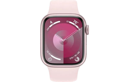 Apple MRJ03QP/A Apple Watch S9 Cellular 41mm Pink Alu Case w Light Pink Sport Band M/L, 195949022630