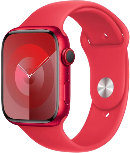 Apple MRY63QP/A Apple Watch S9 Cellular 41mm RED Alu Case w RED Sport Band S/M, 195949028175