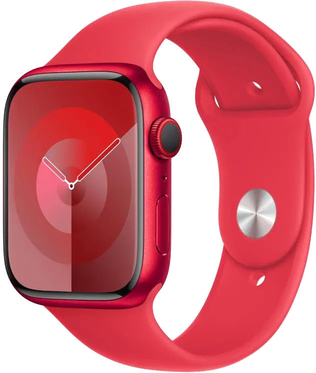 Apple MRY63QP/A Apple Watch S9 Cellular 41mm RED Alu Case w RED Sport Band S/M, 195949028175