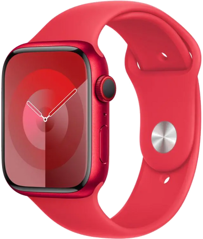 Apple MRYG3QP/A Apple Watch S9 Cellular 45mm RED Alu Case w RED Sport Band M/L, 195949028618