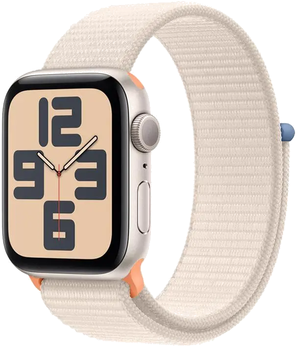 Apple MR9W3QP/A Apple Watch SE2 v2 GPS 40mm Starlight Alu Case w Starlight Sport Loop, 195949003462