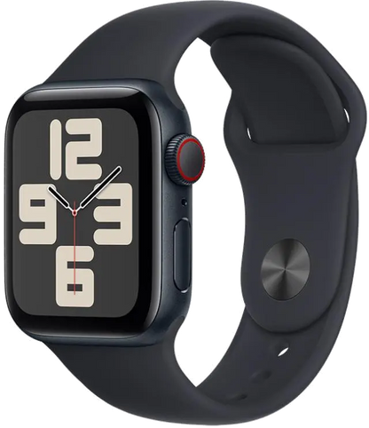 Apple MRG73QP/A Apple Watch SE2 v2 Cellular 40mm Midnight Alu Case w Midnight Sport Band S/M, 195949006418