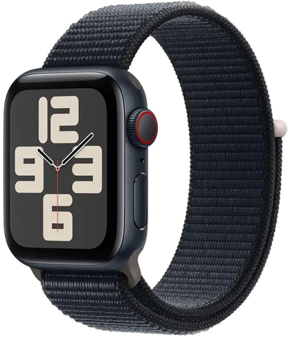 Apple MRGE3QP/A Apple Watch SE2 v2 Cellular 40mm Midnight Alu Case w Midnight Sport Loop, 195949006616