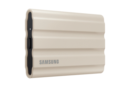 Samsung MU-PE1T0K/EU SSD Samsung MU-PE1T0K/EU, Portabil T7 Shield 1Tb, USB 3.2, Beige, 8806092968455