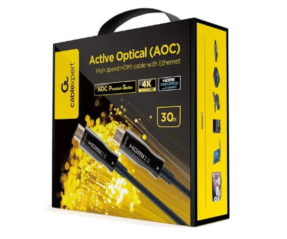 Gembird CCBP-HDMI-AOC-30M Active Optical AOC High speed HDMI cable with Ethernet AOC Premium Series 30m, 8716309124485 8716309109093