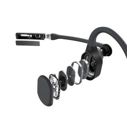 SHOKZ C110-AA-BK-EN OpenComm2 Casca bluetooth conductie osoasa, adaptor USB-A, 810092675211