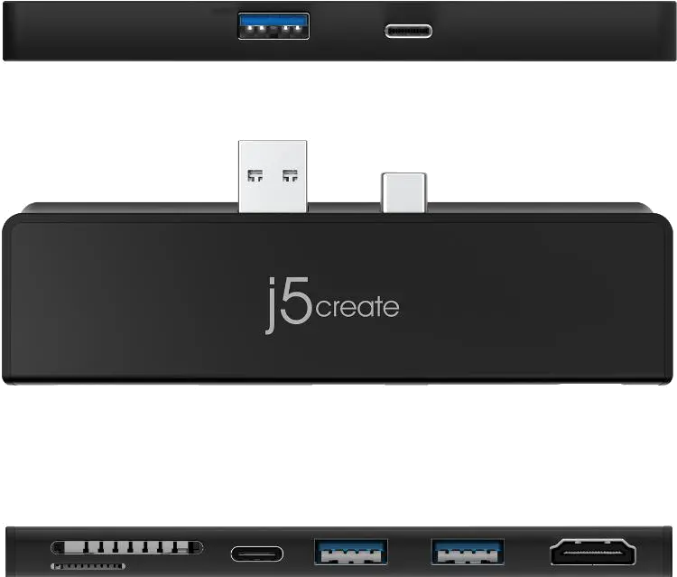 j5create JCD324B-N ULTRADRIVE MINIDOCK USB-C/USB-A for Surface Pro 7, 4712795085310