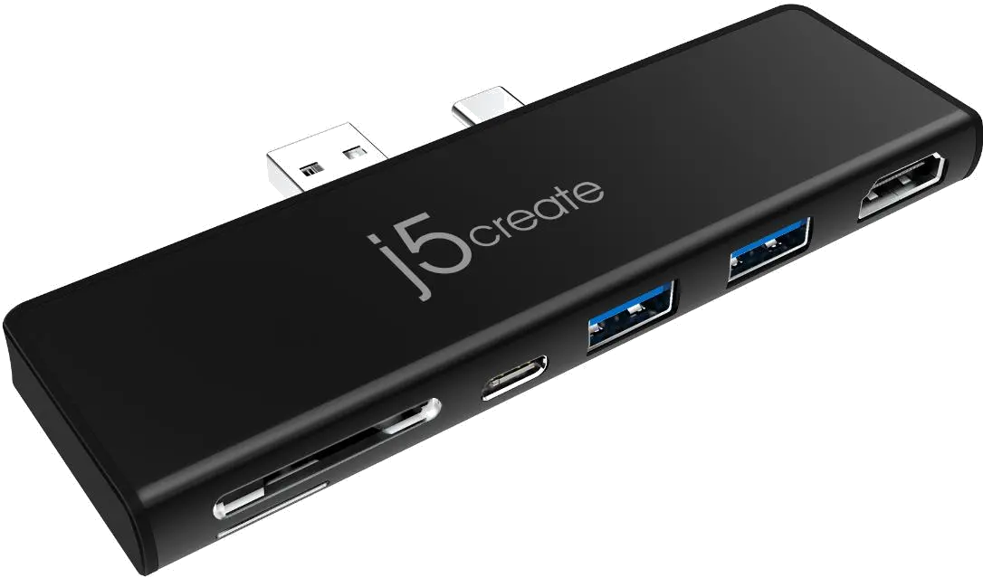 j5create JCD324B-N ULTRADRIVE MINIDOCK USB-C/USB-A for Surface Pro 7, 4712795085310