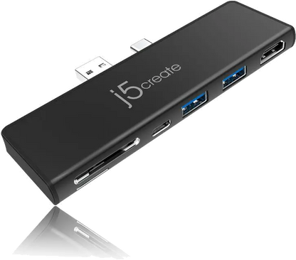 j5create JCD324B-N ULTRADRIVE MINIDOCK USB-C/USB-A for Surface Pro 7, 4712795085310